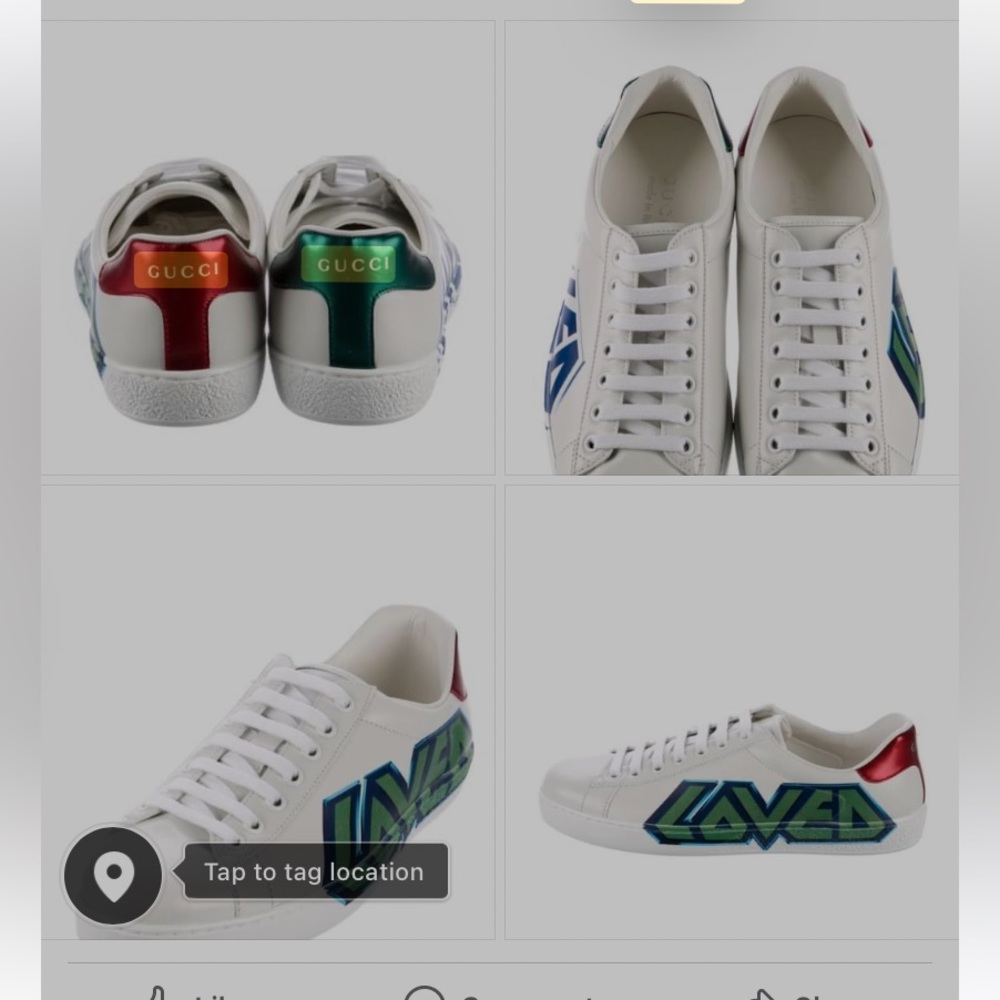 New Gucci sneakers, size 6, with box